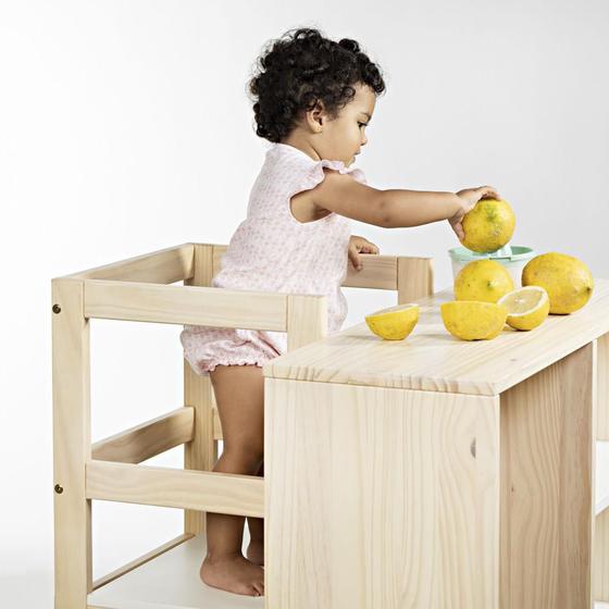 Torre de Aprendizagem Montessoriano Natural/Branco - Casatem é boa?