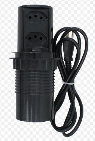 Torre de embutir 2 tomadas antichoque preta é ruim? Torre de embutir 2 tomadas antichoque preta é boa?