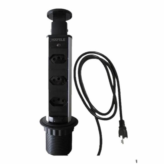 Torre De Tomada Totem Retrátil De Embutir 3 tomadas de 16a a 20a Multiplug Hafele Menor preço em Torre De Tomada Totem Retrátil De Embutir 3 tomadas de 16a a 20a Multiplug Hafele