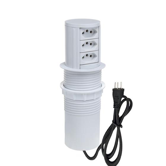 Torre De Tomada Totem Slim Automático 3 Tomadas 20A Menor preço em Torre De Tomada Totem Slim Automático 3 Tomadas 20A