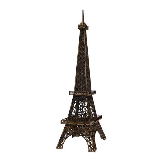 Torre Eiffel Decorativa Corte Laser MDF Cru 60cm - D'Rossi Menor preço em Torre Eiffel Decorativa Corte Laser MDF Cru 60cm - D'Rossi