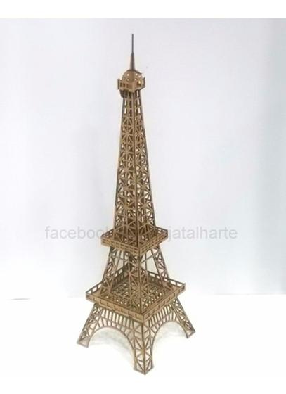 Imagem de Torre Eiffel G. Quebra Cabeça 3d. Miniatura Em Mdf