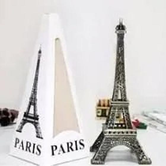 Imagem de Torre Eiffel Miniatura Paris Enfeite 10 cm De Metal Para Decoração