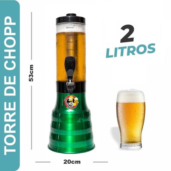 Imagem de Torre Giratória Beer 2L Cerveja Chopp Copo Removível Duff