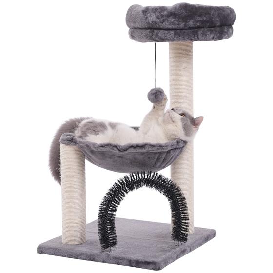 Imagem de Torre HOOPET Cat Tree para gatos domésticos com arranhadores