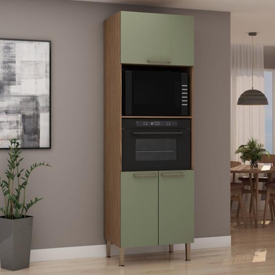 Torre para Cozinha para Microondas e Forno com 3 Portas Genialflex ...