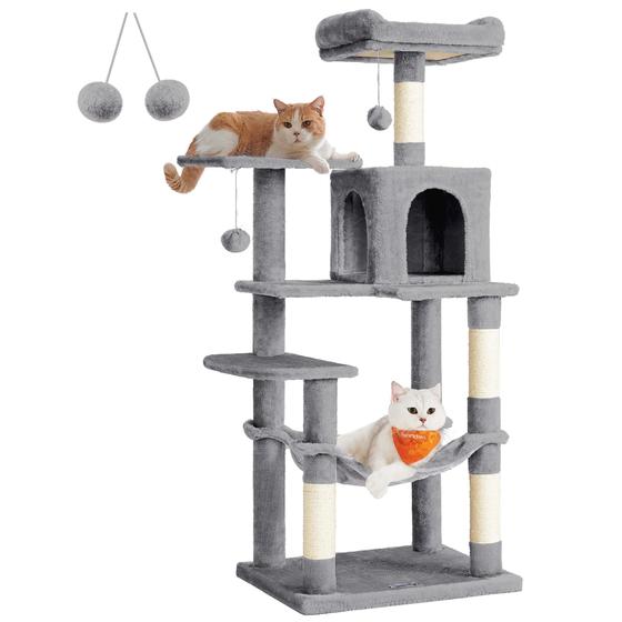 Imagem de Torre para Gatos Feandrea - 143cm com Arranhadores e Rede