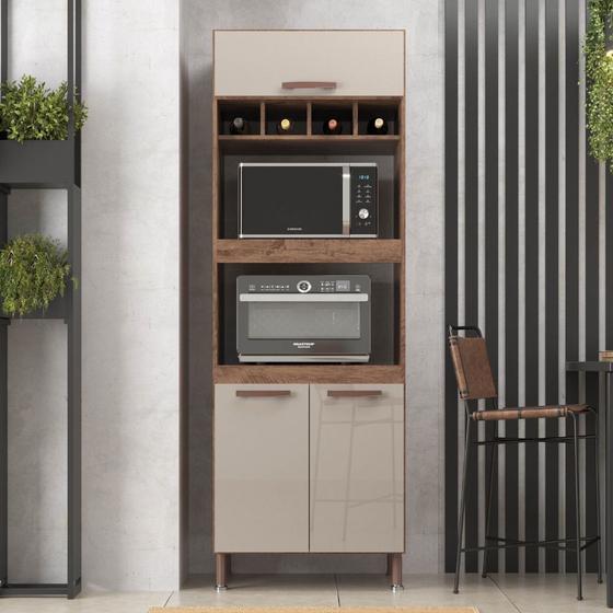 Torre Quente 3 Portas Com 2 Nichos Para Forno Sophie Berlim 70 Cm Noce Off é boa?