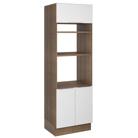 Imagem de Torre Quente Madesa Stella 70 cm 3 Portas - Rustic/Branco