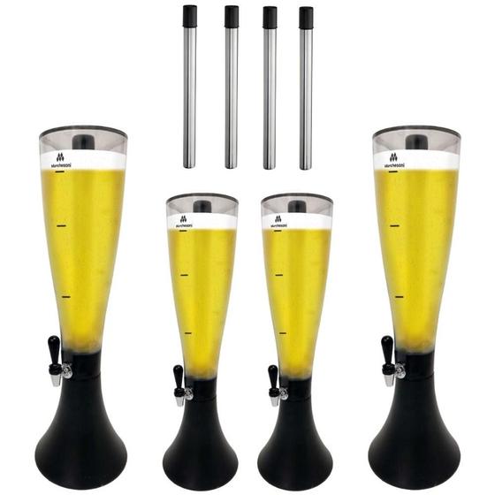 Imagem de Torres De Chopp Com 4 De 3,5 Litros 4 Refis Extra Marchesoni