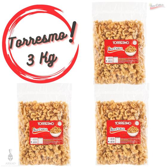 Imagem de Torresmo San Carlo 1 kg Cx 3 Un 100% Suino Petisco, Feijoada