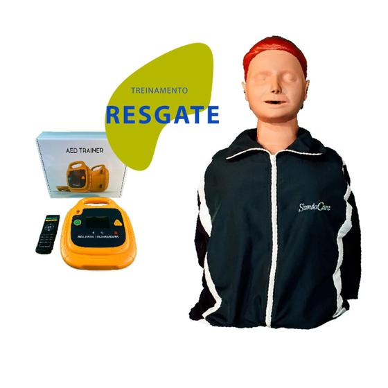 Torso  rcp com braços e pulsação carótida rcp - 40d + dea simulador profissional é boa?