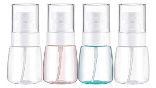 Imagem de TOSERSPBE Spray Water Bottle Hair Mister, Pulverizadores Fine Mist Stylist 360 Vazio Pequeno Misting Spritzer, Atomizador de Perfume com Bomba Clear Containers (4PCS/1oz)