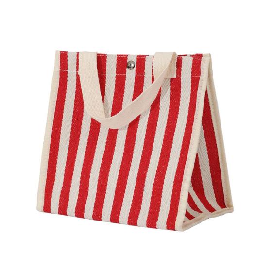 Imagem de Tote Bag Listrada Simples Japonesa - Mochila Portátil e Resistente