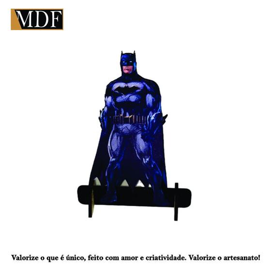 Imagem de Totem de Mesa Personagem 2 Homem Morcego 20cm Displays Aniversário Mdf Adesivado