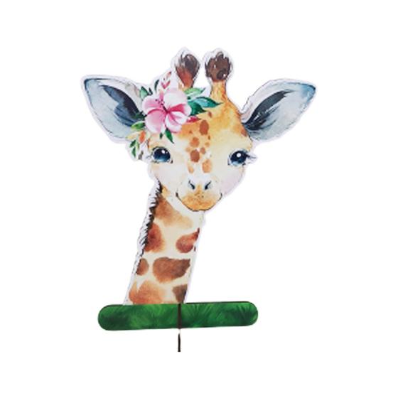 Imagem de Totem de Mesa Safari Girafa 25cm Displays Aniversário Mdf Adesivado