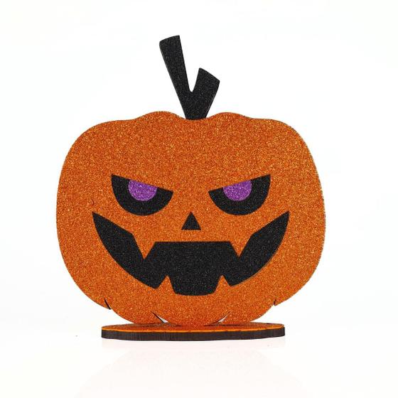 Imagem de Totem Display Abóbora Decoração Festa Halloween MDF C/ EVA