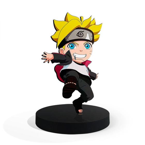 Imagem de Totem Pequeno Boneco Naruto Boruto Uzumaki 7cm + Base