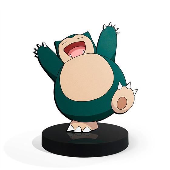 Imagem de Totem Pequeno Boneco Pokémon Snorlax 7cm + Base 