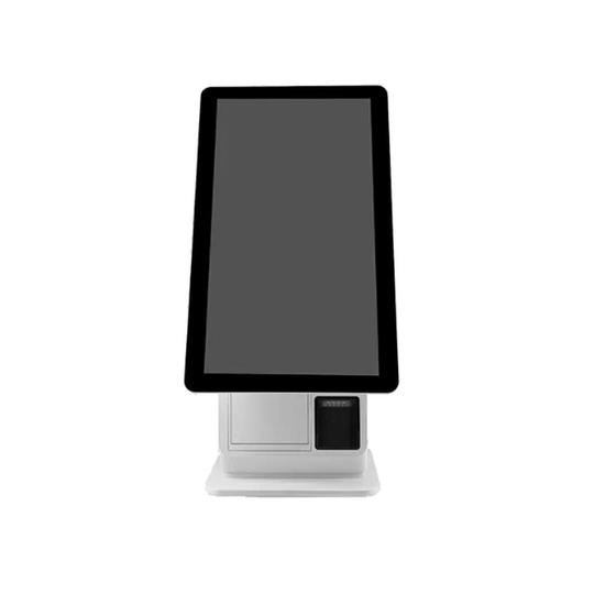 Imagem de Totem Terminal de Auto Atendimento HTTCK22W 21,5  - CPU J4125 4GB DDR4 SSD 240GB com suportes de base e parede.