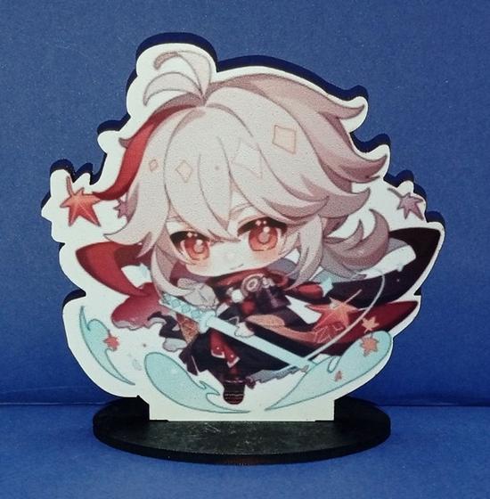 Imagem de Totens Genshin Impact Games Chibi Decoração MDF 12cm