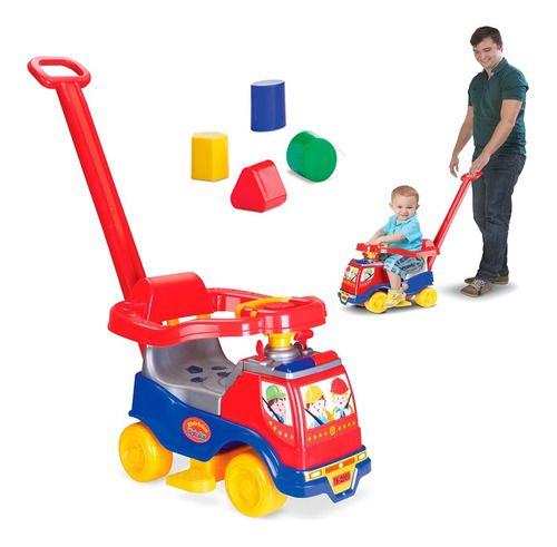 Imagem de Totoka Plus Menino Triciclo Infantil Bebe C/ Empurrador Sons