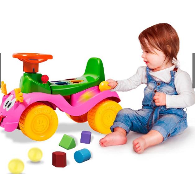 Imagem de Totokinha Andador Carrinho rosa Menina - Cardoso Toys