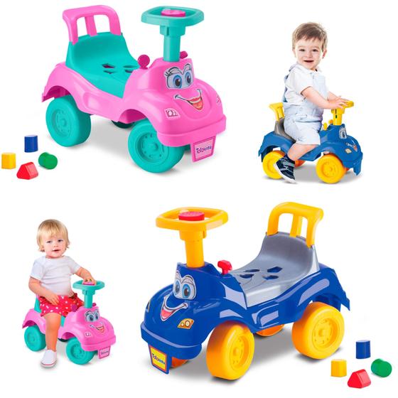 Imagem de Totokinha Criança Carrinho Brinquedo Passeio Coordenação Motora Educativo