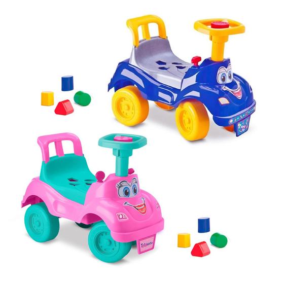 Imagem de Totokinha Infantil Andador Carrinho Didático Azul e Rosa - Cardoso Toys