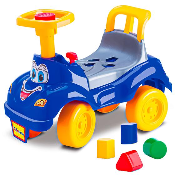 Imagem de Totokinha Triciclo Infantil Azul Brinquedo Peças de Encaixar - Cardoso Toys