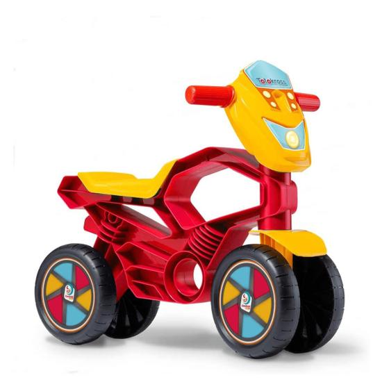 Imagem de Totokross Motoca Bicicleta Infantil de Equilíbrio Cardoso Toys Velotrol Vermelho 4 Rodas