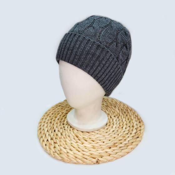Imagem de Touca De Lã Trançado Feminino Para Inverno Confortável Quente Básico  Varias Cores