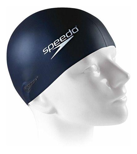 Imagem de Touca De Natação Hidroginastica Silicone Impermeavel Flat Cap Treinamento e Competição Speedo Original 