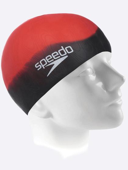 Imagem de Touca De Natação Speedo Wave Cap - Vermelho/Preto