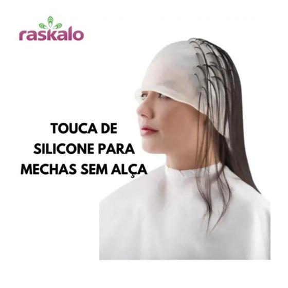 Imagem de Touca De Silicone Sem Alça Para Luzes E Mechas