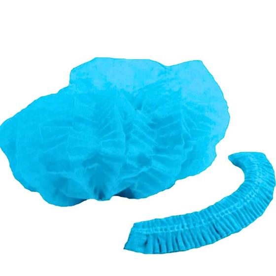 Imagem de Touca Descartável com Elástico Azul 15g 50 Unidades Spk Protection
