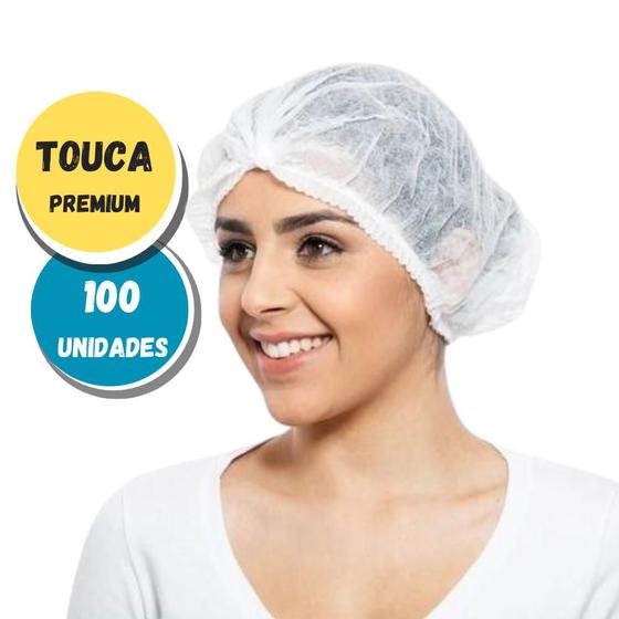 Imagem de Touca Descartável Para Procedimento Tnt Pacote 100 Unidades