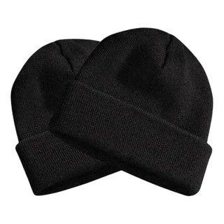 Imagem de Touca Frio Inverno Básica Gorro Preto Unissex