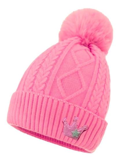 Imagem de Touca Gorro Frio Infantil Feminina Masculina Forrada lã Pompom -Premium