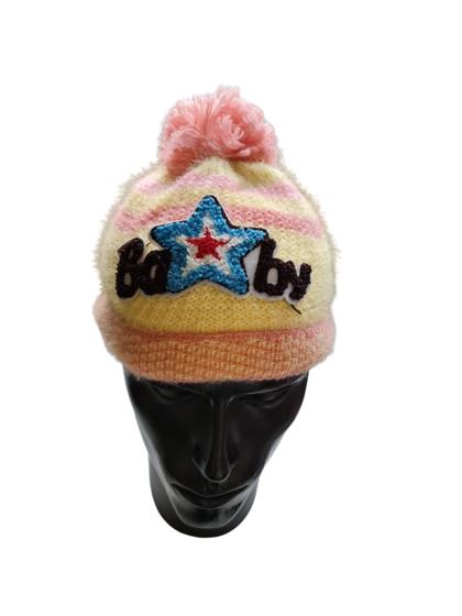 Imagem de Touca gorro infantil cor menina inverno c/ pompom