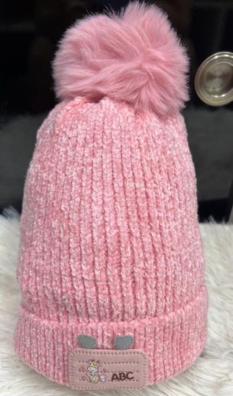 Imagem de Touca Gorro Infantil de Frio inverno Forrada Pompom menino menina(6mese-8anos)