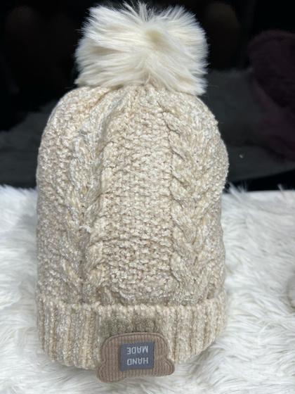 Imagem de Touca Gorro Infantil de Frio inverno Forrada Pompom menino menina(6mese-8anos)