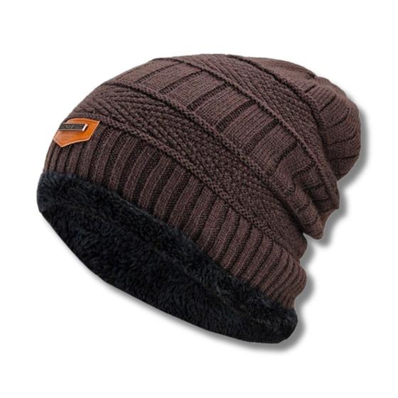 Imagem de Touca Gorro Inverno Masculina Feminina Forrada Pelúcia Frio