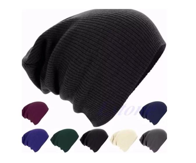 Imagem de Touca Gorro Lisa Masculina Lã Estilo Beanie PIETRIX