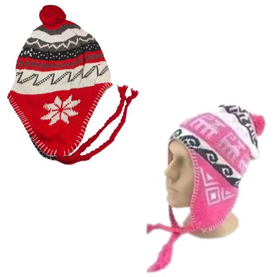 Imagem de Touca Gorro Peruano De Lã Tapa Orelha Modelo Chaves - Juvenil Adulto