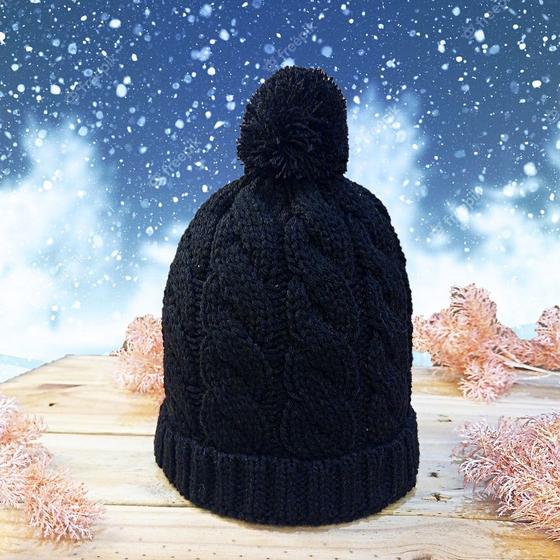 Imagem de Touca Gorro Pompom Infantil Menina Inverno Macio Quentinho 03 a 12 Anos