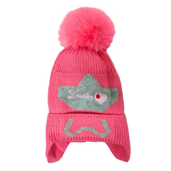 Imagem de Touca Infantil Gorro  De Lã Bebês Menino Menina Forrada Pompom