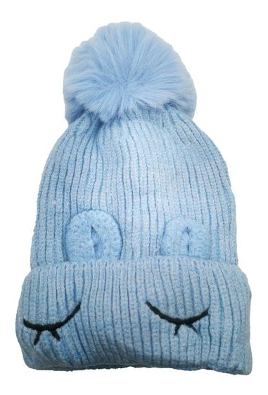 Imagem de Touca Infantil Inverno com Pompom Forrada Grosso Smiley de Frio