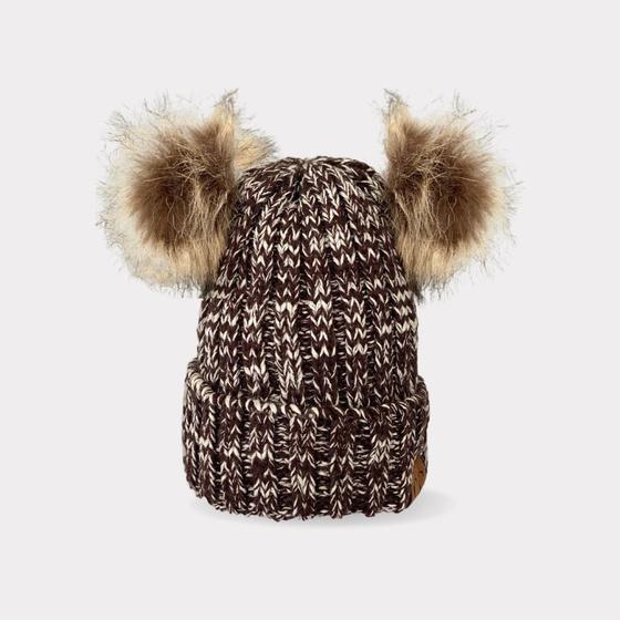 Imagem de Touca Infantil Para Crianças Gorro De Tricô Com Pompom Super Quente