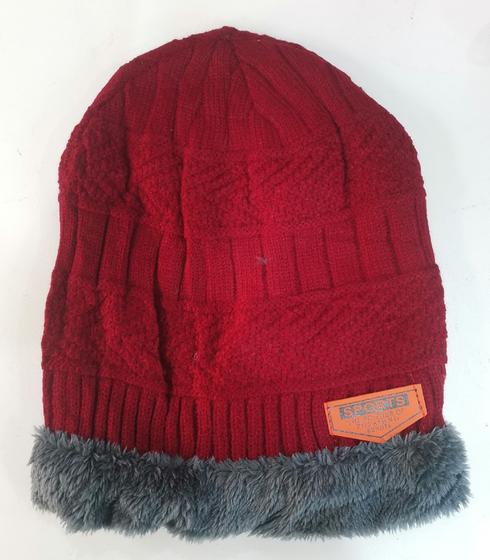 Imagem de touca Inverno com Forrado Pelúcia Gorro Beanie Proteção Frio